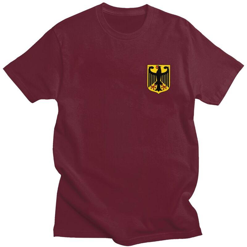 Custom Male Coat Of Arms Of Germany T Shirt Short Sleeve Cotton Tshirt Tshirt Leisure German Flag Eagle Tee Slim Fit Clothing