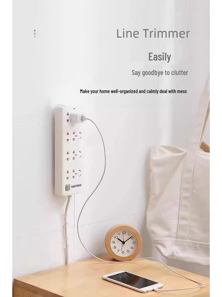 Self-Adhesive Cable Organizer: Punch-Free Wire Storage & Management Solution for Data and Network Cables