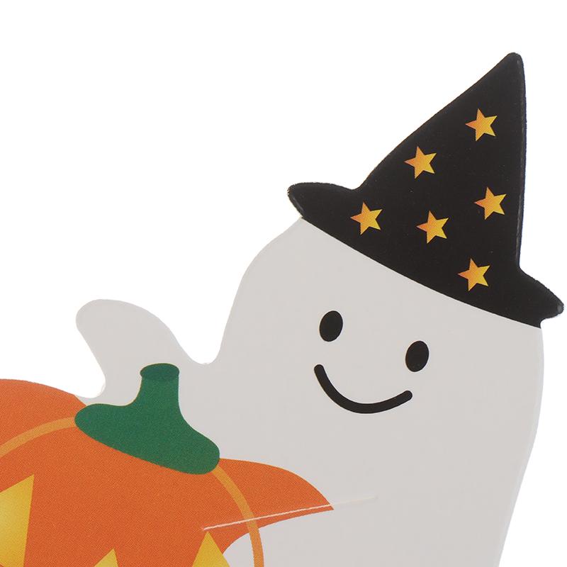 50Pcs/Lot Ghost Pumpkin Diy Halloween Gift Candy Paper Cards Lollipop Cards
