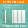 Taylor 6030 Thickened Steel Vertical Heating Radiator