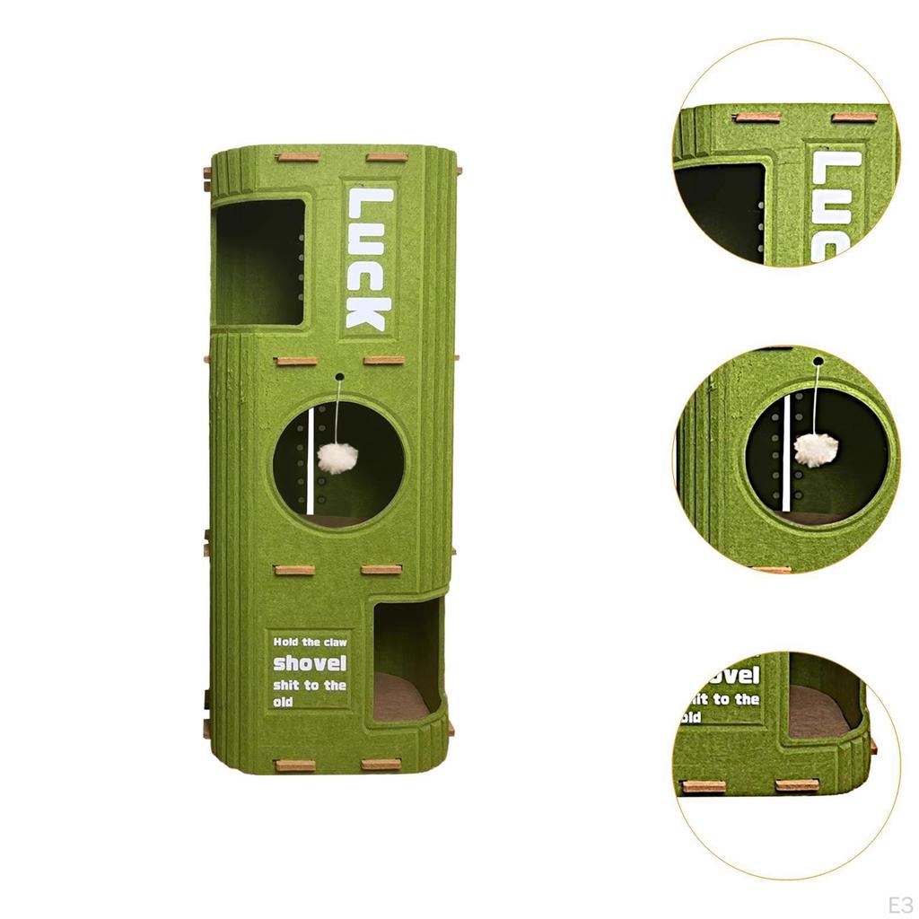 Cat Bed with Climbing Tree And Scratch Post for Multiple Cats