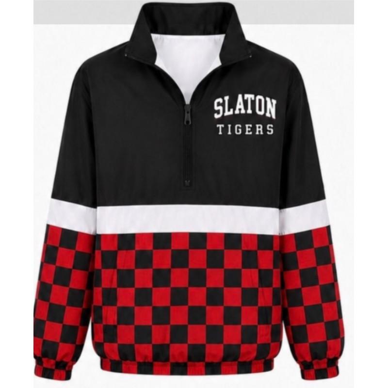 Womens Streetwear Zip-Up Stand Collar Sweatshirt 3D Digital Print Loose Fit Casual Top