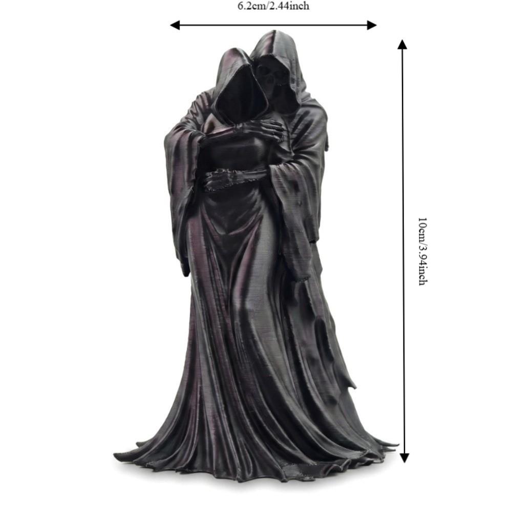 Creative Embracing Posture Gothic Decoration 3D Printed Retro Skeleton Model Decoration Dark Style Home Decor Crafts Gifts