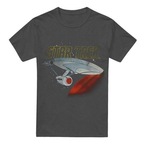 Star Trek Unisex Adult Enterprise Retro T-Shirt