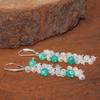 Opal Bead Cluster Earrings: Ethiopian Opal, Sterling Silver or Gold Filled