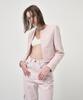 Etmont Pocket Denim Turn Up Pants, Pink
