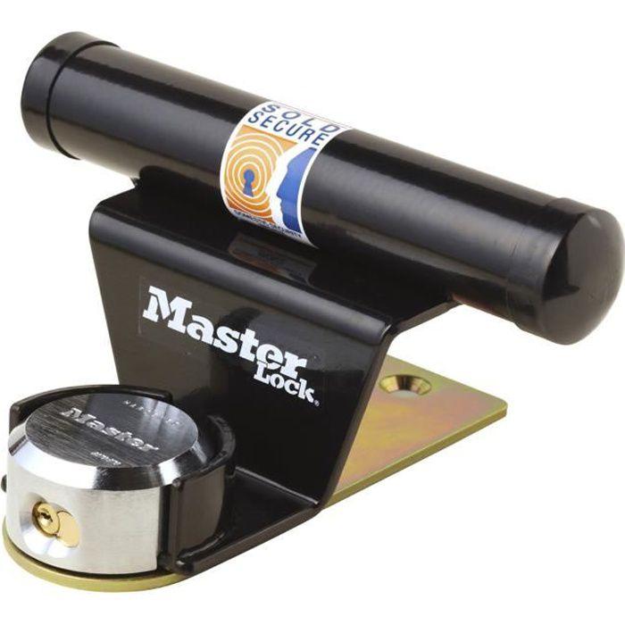 Antivol pour porte de garage basculante - MASTER LOCK - Barre de sécurité en acier - Cylindre a 6 goupilles