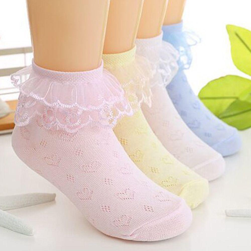 Weixinbuy Baby Girls Princess Bowknot Sock Lace Ruffle Cotton Ankle Socks 0-5 Years