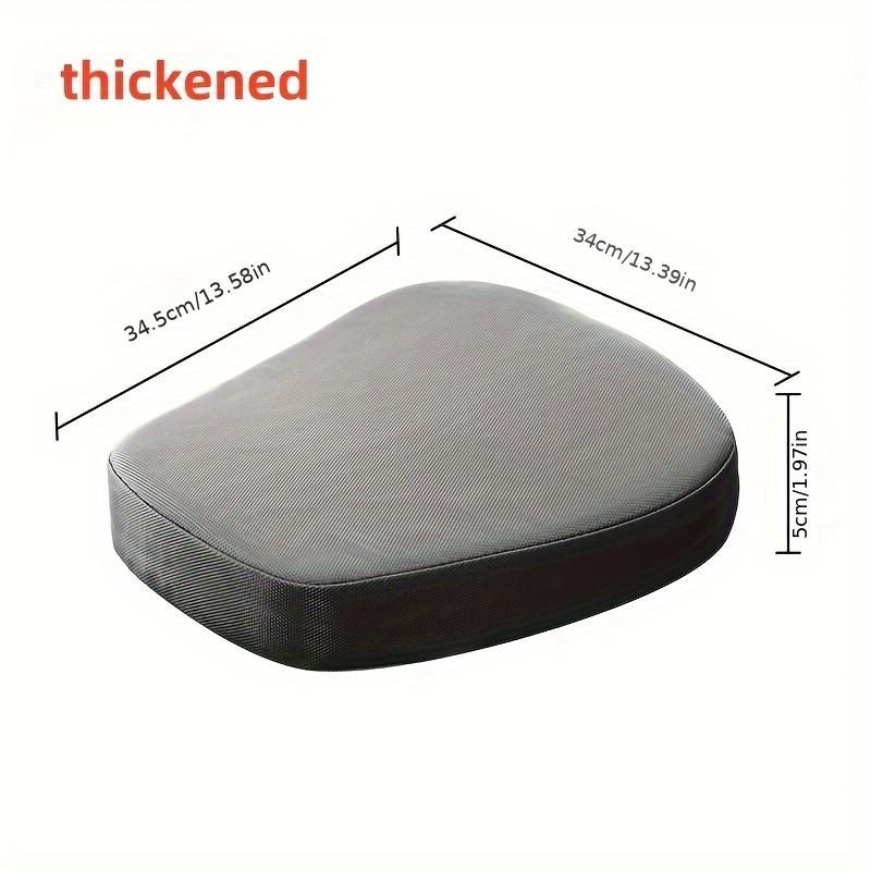 

For Electric Vehicle Cushion Shock Absorbing Sunproof Waterproof Seat Cushion Motorcycle Heightened Thickening Cushion чёрный