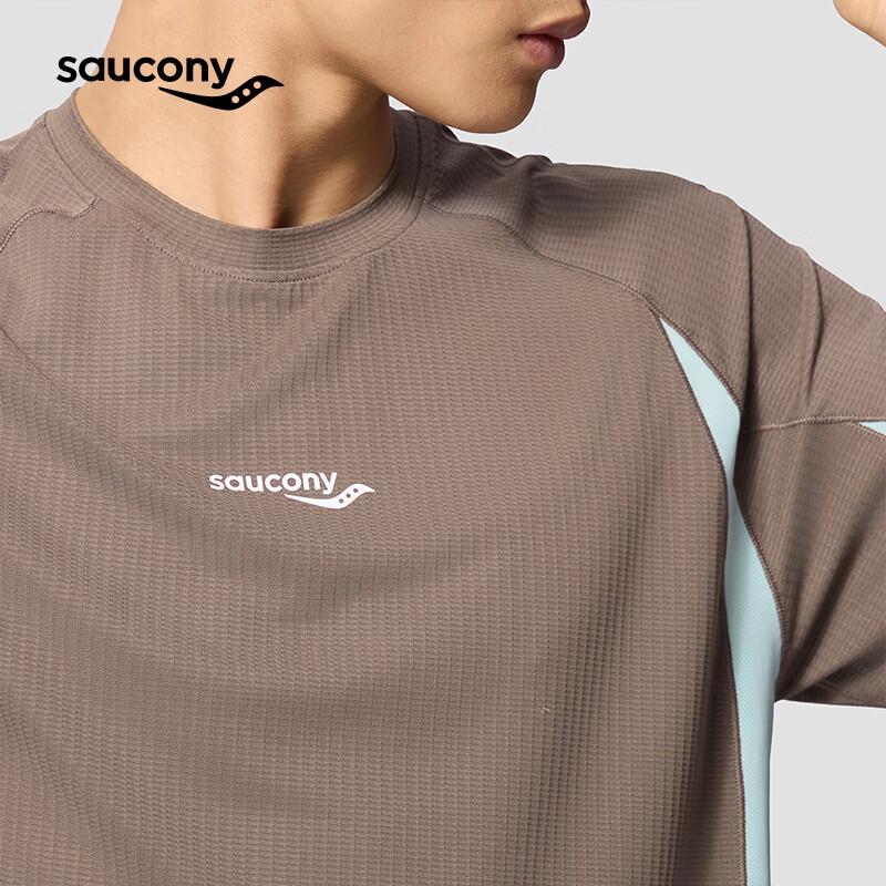 SAUCONY Men's Lightweight Quick-Dry Crew Neck T-Shirt