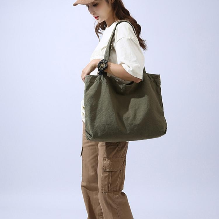 Shopping Shoulder Bag Large Capacity Hobo Bags Women Girl Canvas Tote Bag