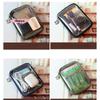 M-1Pcs Headphone Data Cable PVC Clear Storage Bag Waterproof Large Capacity Toiletry Bag Multi-functional Hard Shell Organizer