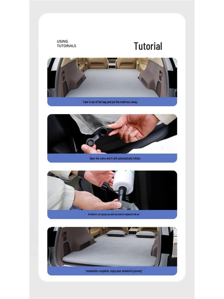 Inflatable-Free Sleeping Pad for Geely Xingyue L Car Bed and Trunk