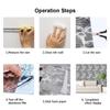 3D Wall Panels, Self-Adhesive PE Foam, Waterproof 3D Brick Wallpaper, Peel and Stick, for Kitchen, Living Room, Bedroom, Bathroom Wall Decoration (36