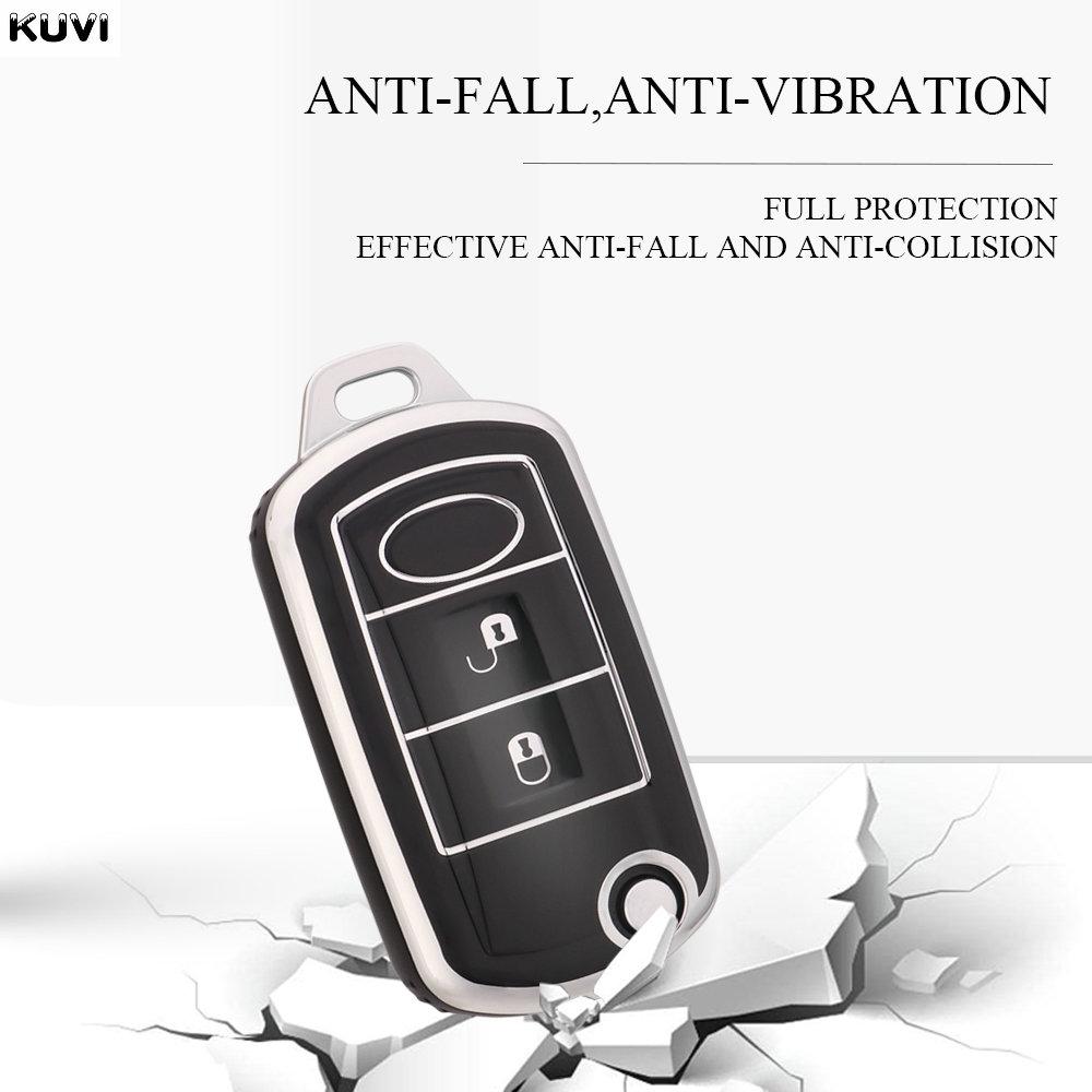 Husă nouă din TPU pentru cheie auto pliabilă, tip scoică, pentru Land Rover Range Rover Sport LR3 Discovery 3, 3 butoane, protecție tip breloc, accesorii