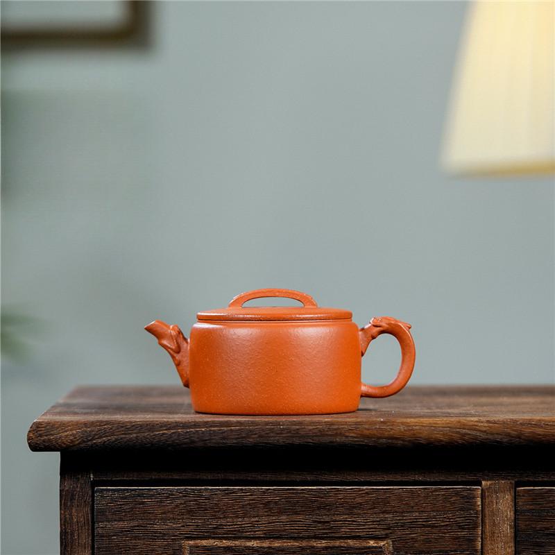 

220 мл Винтажные чайники из исинской фиолетовой глины ручной работы, чайник с большим горлышком из красной глины, чайный сервиз из циша с инфузором