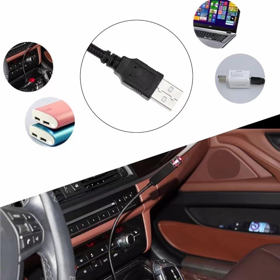 Auto Romantisches LED Sternenhimmel Nachtlicht 5V USB Betrieben Galaxie Stern Projektor Lampe für Autodach Zimmer Decken Deko Plug and Play