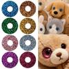 100pcs/bag 18mm Round Glitter Fabric Plastic 3D Comical Round Glitter Toy Eyes