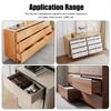1Set Plastic Metal Drawer Guide Slide Accessory with Roller Brown Drawer Track Slide Kit Universal Drawer Slide Replacement Part