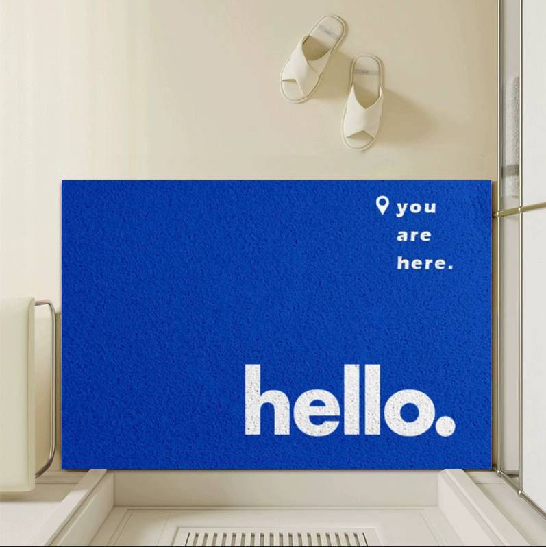 

Hello Mat, Loop File Floor Mat, Text Floor Mat, Home Floor Mats, Wear Resistant 40x60cm