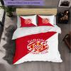 Girona FC Themen Bettwäsche 3-teiliges Bettbezug-Set Dekorative Bettwäsche für Jugendzimmer Heimdekoration