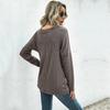 Women's V-Neck Knitwear, Long Sleeve