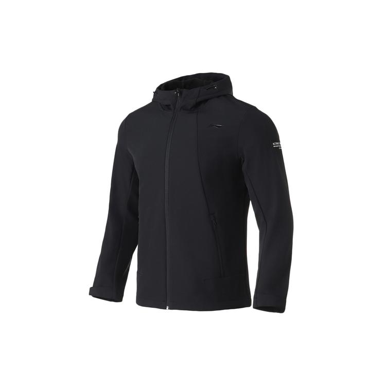 Спортивная куртка Li Ning с флисовой подкладкой, приталенная, мужская, новый стандарт, черная AFDQ703-1 S