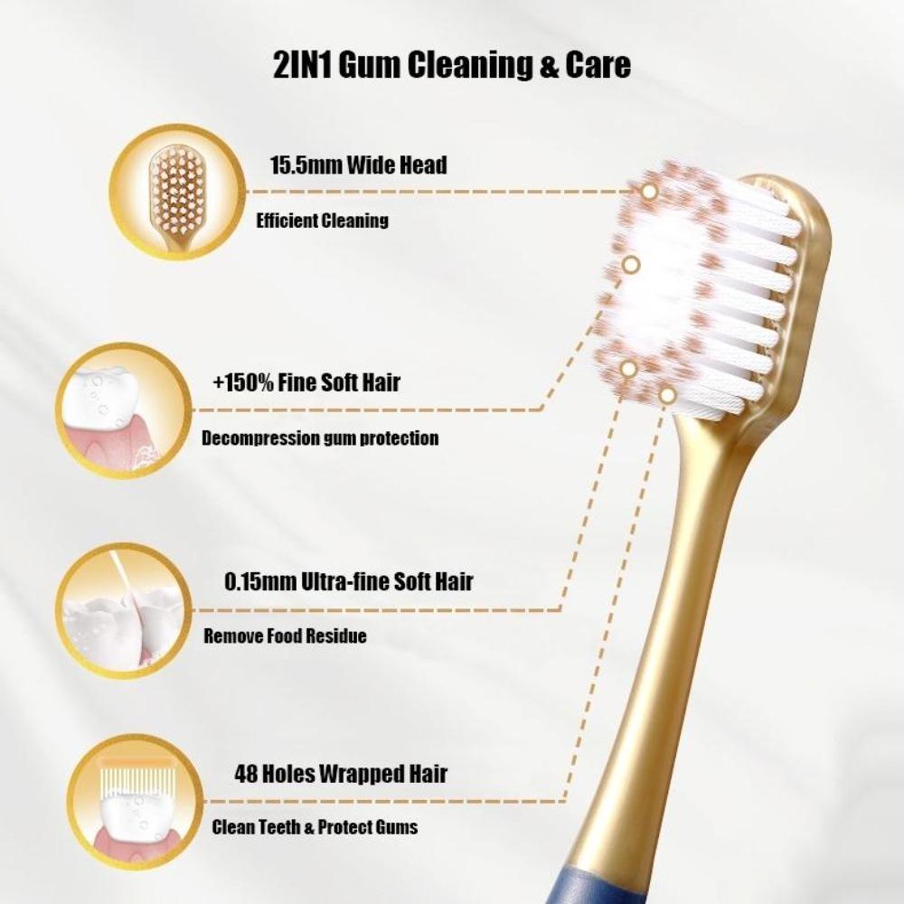 6/12/18Pcs Ultra Soft Toothbrush Ultra-Fine Bristles Travel-Friendly Toothbrush  Daily Gum Health