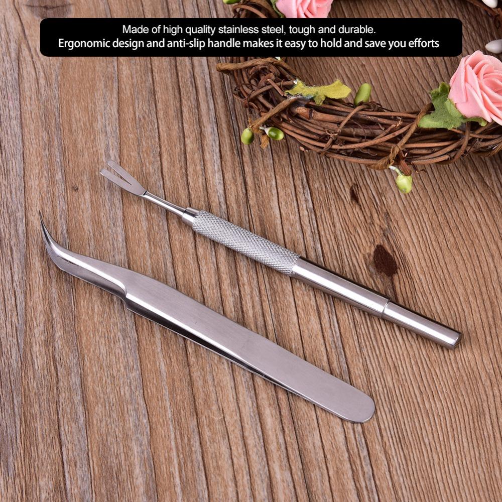2PCS Mini Size Tick Remover Metal Pet Lice Tool Portable Lice Tweezers  Pet Daily Cleaning