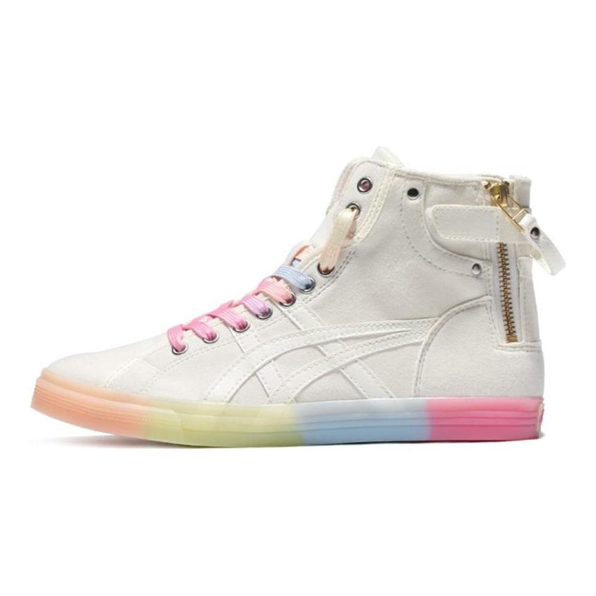 ASICS Double Clutch Milk White Retro Casual High Board Shoe 'White Pink' Women's Sneakers 1202A079-101