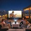 100 Inch 16:9 HD 4K/8K Projector Screen with Stand, Portable Double-Sided Screen with Foldable Tripods, White
