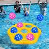 New Hexagonal Inflatable Ring Toss Toy PVC Parent Child Interactive Pool Game For Summer Water Fun Family Activities
