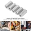 Pack of 5 M12 x 1.75-Pitch 40mm Length Metric Hex Coupling Nut 304 Stainless Steel