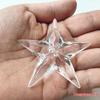 Acrylic 56MM Five-Pointed Star Pendant for DIY Wedding or Christmas Decor