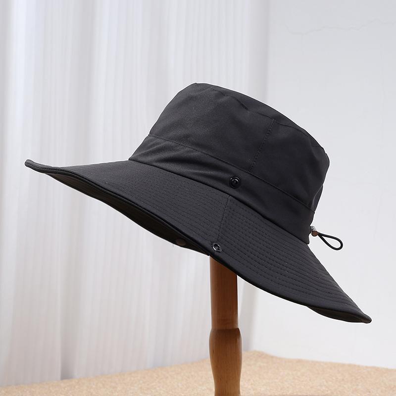 Summer Big Brim Outdoor Visor Male and Female Versatile Leisure Sports Mountaineering Sun Hat Versatile Bucket Hat