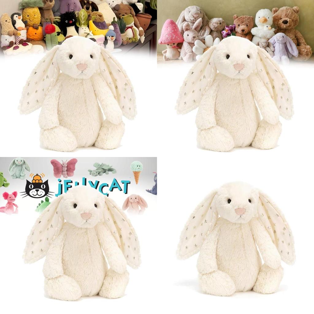 Jc Plush Rabbit Toy With Starry Ears For Kids Gift And Collection
