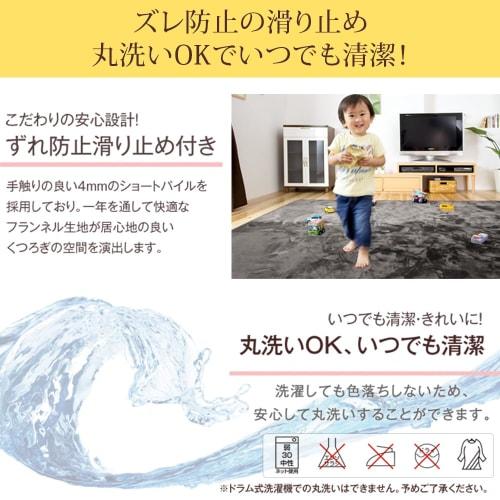 Tansu no Gen Rug + Heated Carpet Set, 2 Tatami Mats (185 x 185 cm), Square, Non-Slip, Flannel, All Season, 21700005 (89478)