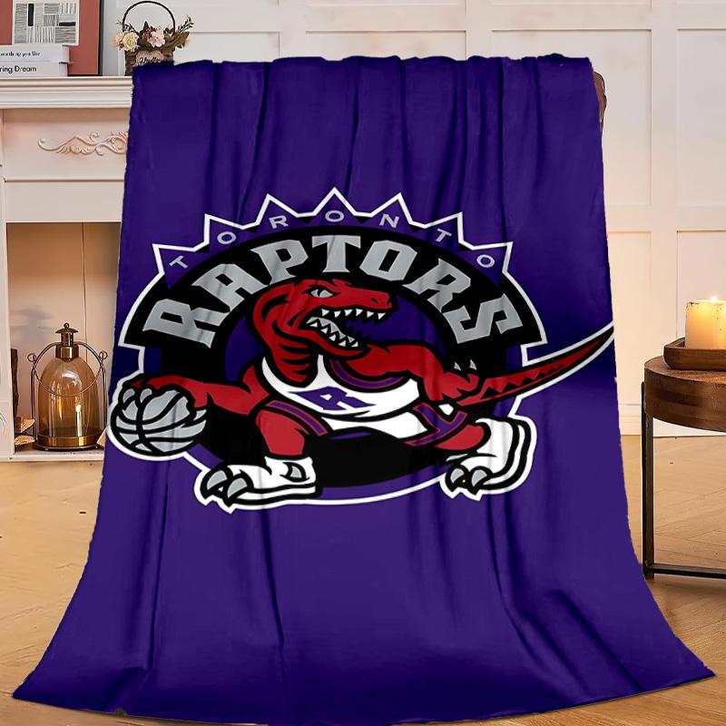 Raptors Basketball Logo Blanket Flannel Throw for Sofa, Travel, Camping, Livingroom, Office, Chair and Bed Soft and Warm Holiday Gifts