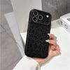 Gothic Intricate Black Symmetrical Mandala Pattern Art Film Aesthetic Protective Shockproof Bumper Phone Case Cover For iPhone 14 15 16 Pro Max Plus