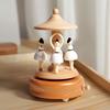 Unisex Beechwood 40-Piece Eco-friendly Multi-Scene Music Box Montessori Toy for Kids 2-4 Years Enhancing Creativity Imagination