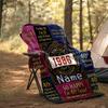 Outdoor Customize Blanket Celebrate Your Milestone Birthdays With Style Perfect For Travel Camping Picnics And More Soft Comfortable And Lightweight