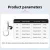 Spoon Spinner High Speed Metal Hooks Single Bearing Swivel Assist Hook Jigging Hooks 2X Strong 1/0 2/0 3/0 Circle Hooks
