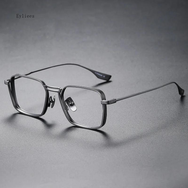 Classic Square Shape Finished Myopia Glasses for Men Women Business Style Prescription Glasses 0~-5.0 Diopter clear glasses