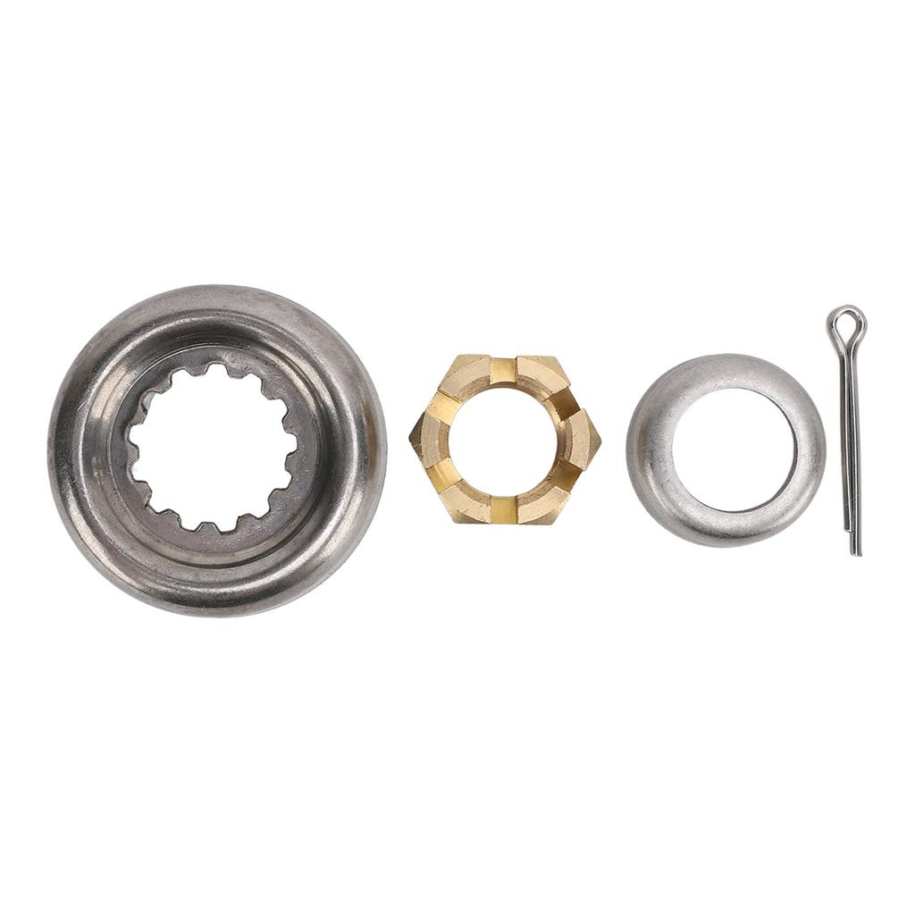 Propeller Nut Kit 66T‑W4599‑00 Metal Rust Proof Marine Prop Nut Installation Hardware Kit for Outboard Engine 30HP To