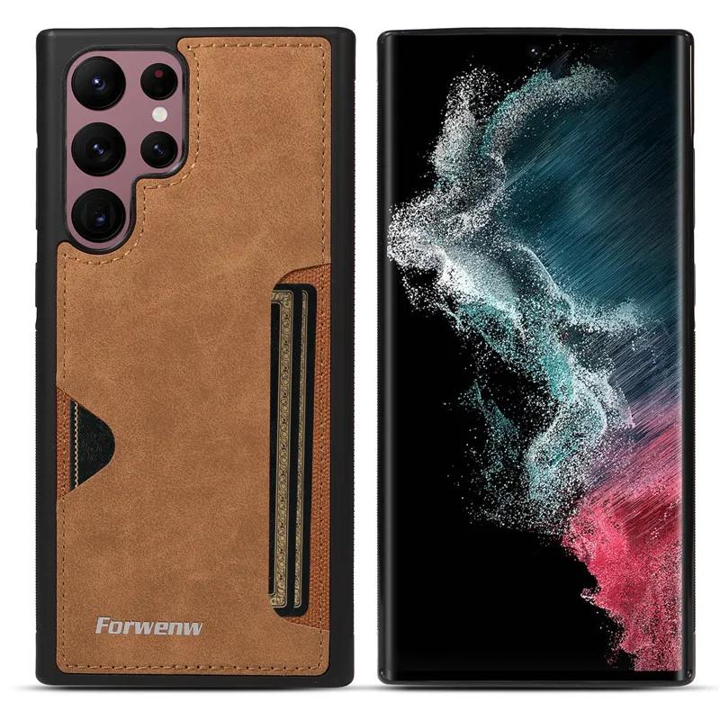 

EUCAGR Luxury PU Leather Phone Case For Samsung Galaxy A17 A16 A36 A56 Soft Card Holder Shockproof Back Cover Galaxy A16 коричневый