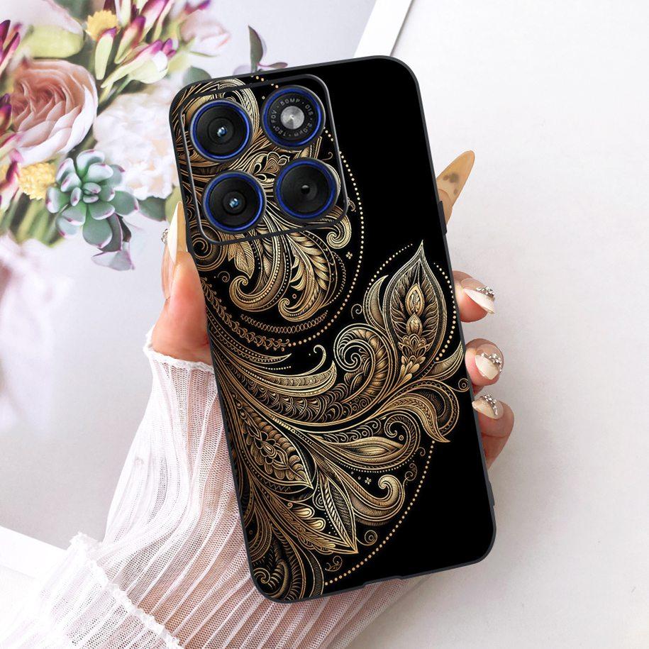 6.7" For Motorola Edge 70 Phone Case Luxury Dragon Cartoon Cover Soft Black Silicone Shell For Motorola Edge70 Moto X70 Air Etui