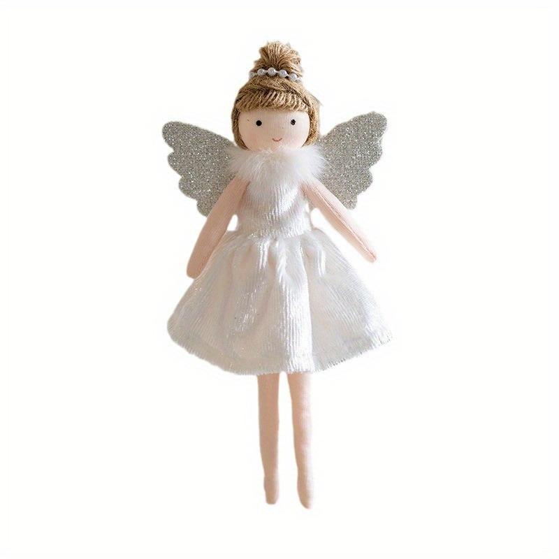 New Christmas Plush Angel Doll Pendant Ornaments Xmas Tree Hanging Decorations For Home Festive Party Decor 2025 New Year Gifts