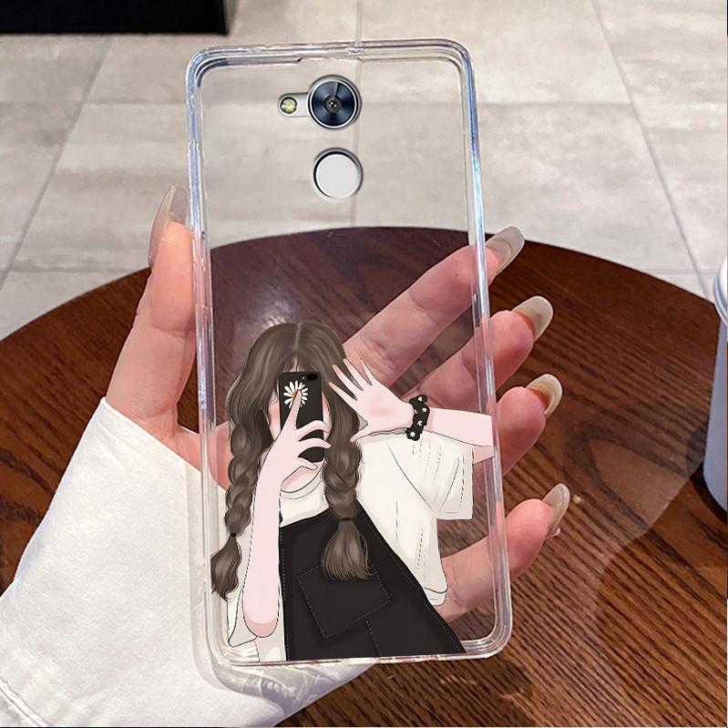 For Huawei Honor 6C Case Clear Luxury Cute Love Rabbit Funny Pattern TPU Soft Silicone Casing Cover For Honor 6C Pro Phone Cases