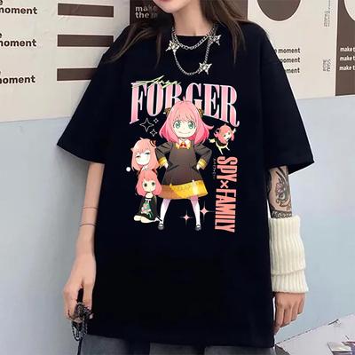 Nuova Maglietta Anya Forger Anime Donna Moda Harajuku T-Shirt Estiva Fresca Manica Corta Hip Hop Top Tee