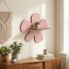 Supporto Portaoggetti Fioriera in Legno Scaffale da Parete Galleggiante a Forma di Fiore Scaffale per Piante da Parete Scaffale Decorativo da Appendere a Parete Arredamento per la Casa